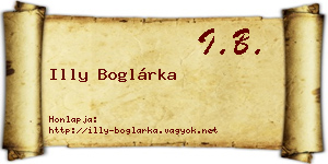 Illy Boglárka névjegykártya