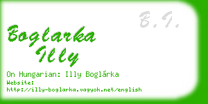 boglarka illy business card